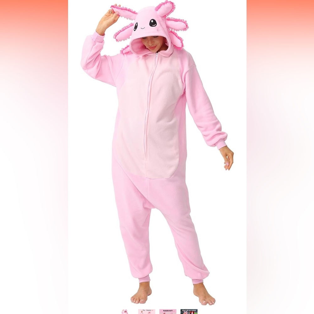 Pink Fleece Onesie Pajamas